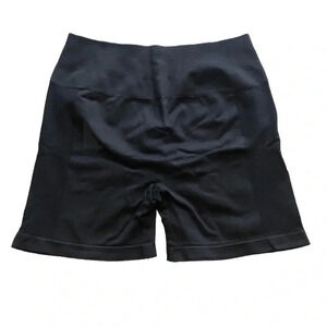 Black Amazon High Waisted Seamless Compression Athletic Shorts Womens Size Large